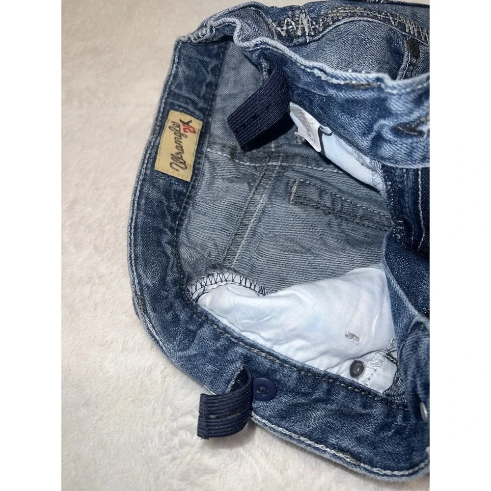 Wrangler 20X Jeans Boys 8 Slim Bootcut Youth Kids Western Pants Light Wash